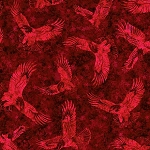 Patriotic Eagle Tonal 30940 R Red Quilting Treasures